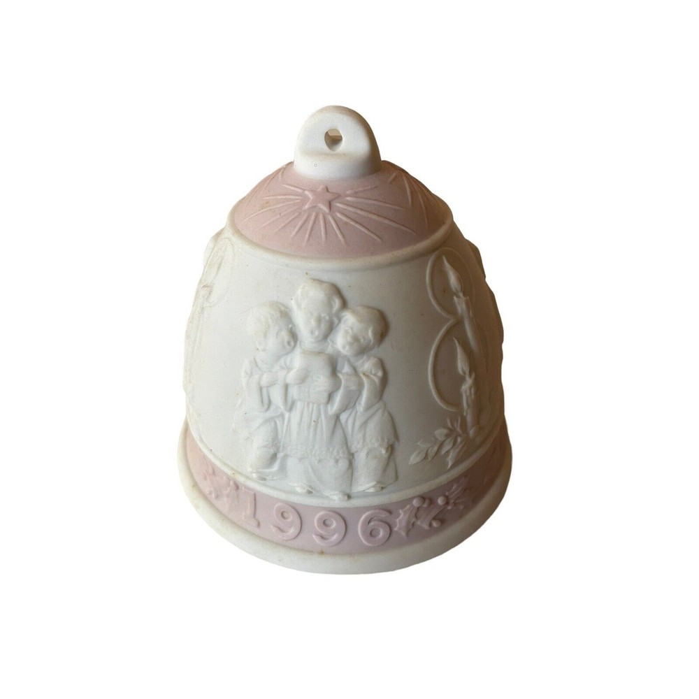 Lladro 1996 Christmas Bell Ornament White Porcelain Limited Edition Retired